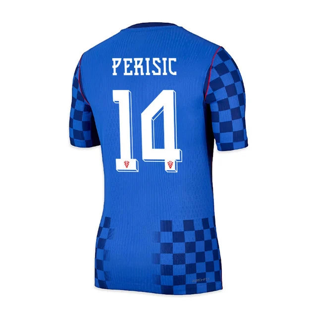 2026 World Cup Perisic Croatia Soccer Jersey Player Version Match Version - No.14 Home Red and Away Blue