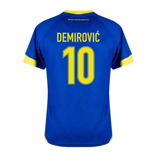 2026 World Cup Demirovic Bosnia and Herzegovina Soccer Jersey Player Version Match Version - No.10 Home White and Away Blue