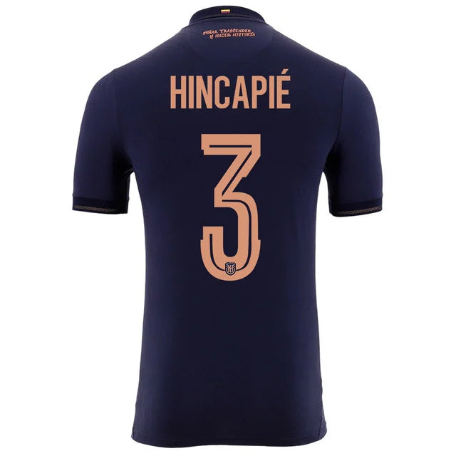 2026 World Cup Hincapie Ecuador Soccer Jersey Player Version Match Version - No.3 Home Yellow and Away Blue