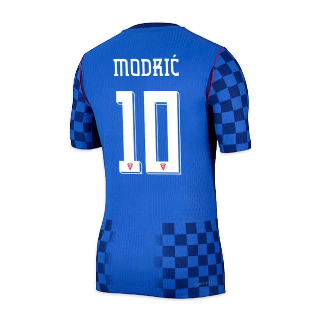 2026 World Cup Modrić Croatia Soccer Jersey Player Version Match Version - No.10 Home Red and Away Blue