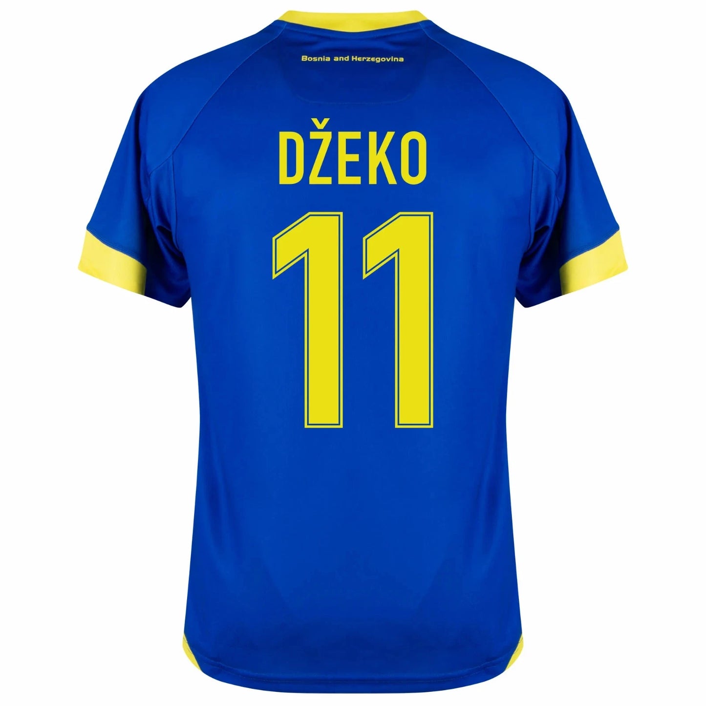 2026 World Cup Dzeko Bosnia and Herzegovina Soccer Jersey Player Version Match Version - No.11 Home White and Away Blue