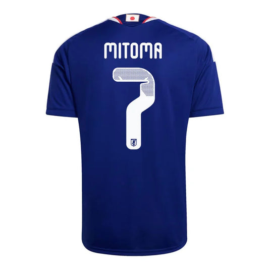2026 World Cup Mitoma Japan Soccer Jersey Player Version Match Version - No.7 Home Blue and Away White