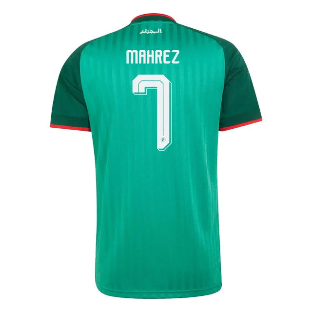 2026 World Cup Riyad Mahrez Algeria Soccer Jersey Player Version Match Version - No. 7 Home White and Away Green