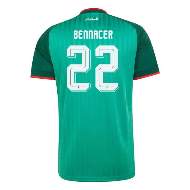 2026 World Cup Ismael Bennacer Algeria Soccer Jersey Player Version Match Version - No. 22 Home White and Away Green