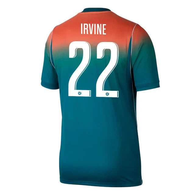 2026 World Cup Jackson Irvine Australia Soccer Jersey Player Version Match Version - No.22 Home Yellow and Away Green