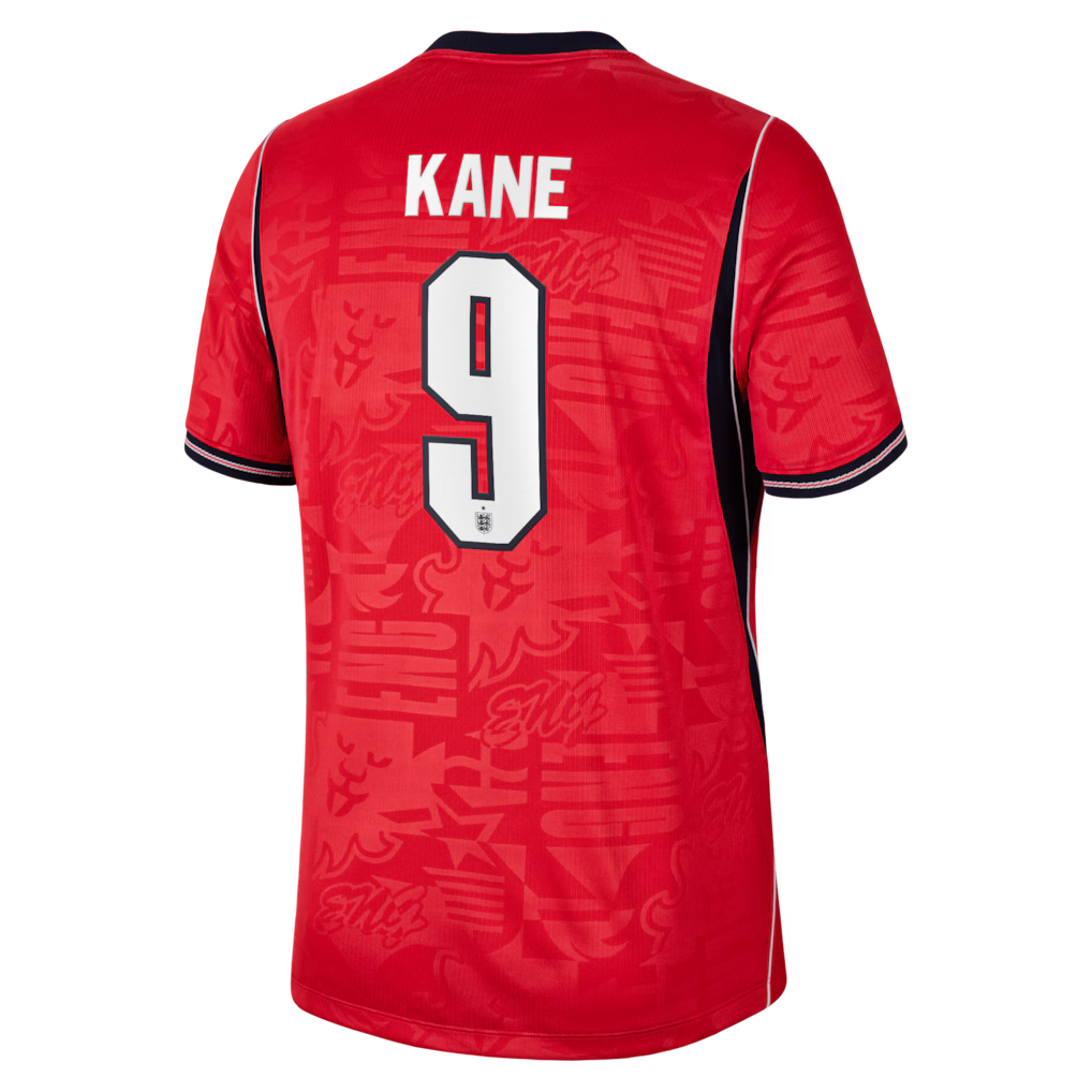 2026 World Cup Kane England Soccer Jersey Player Version Match Version - No.9 Home White and Away Red