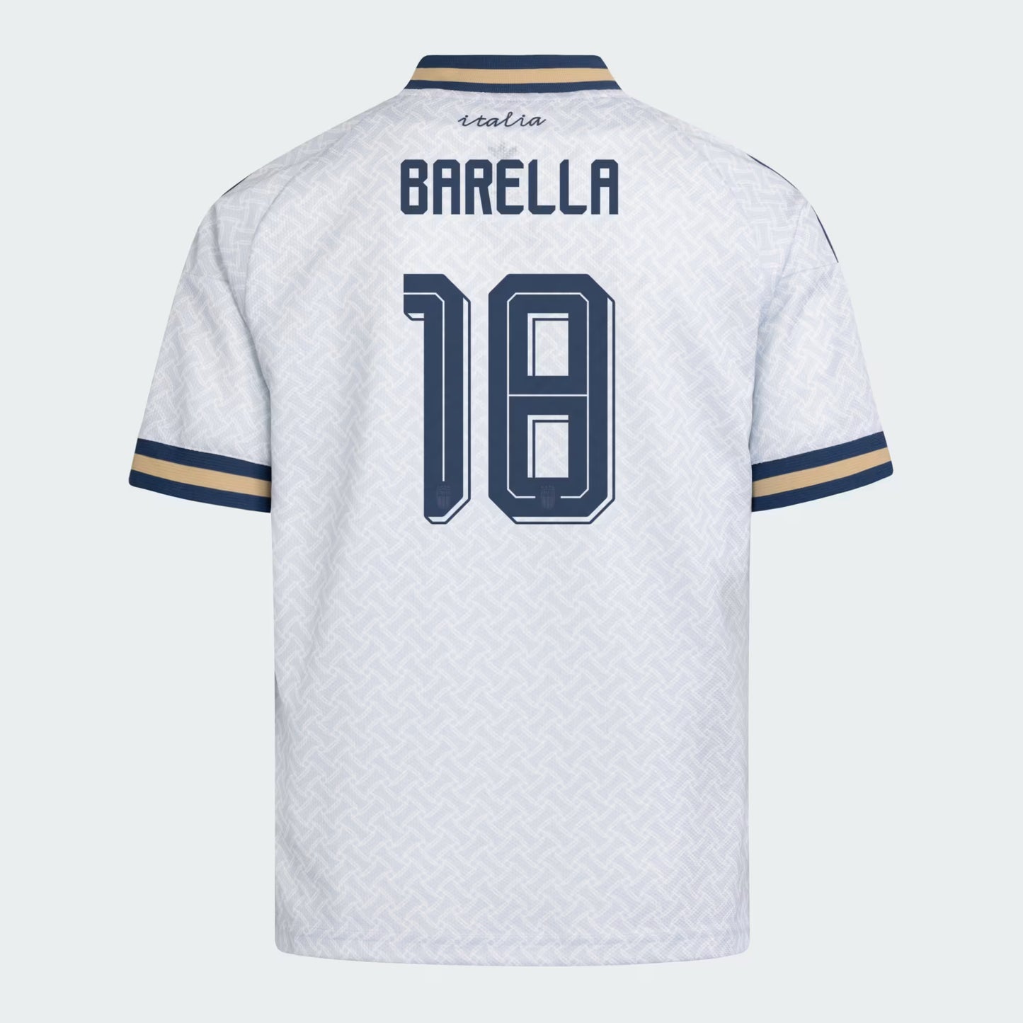 2026 World Cup Barella Italy Soccer Jersey Player Version Match Version - No.18 Home Blue and Away White