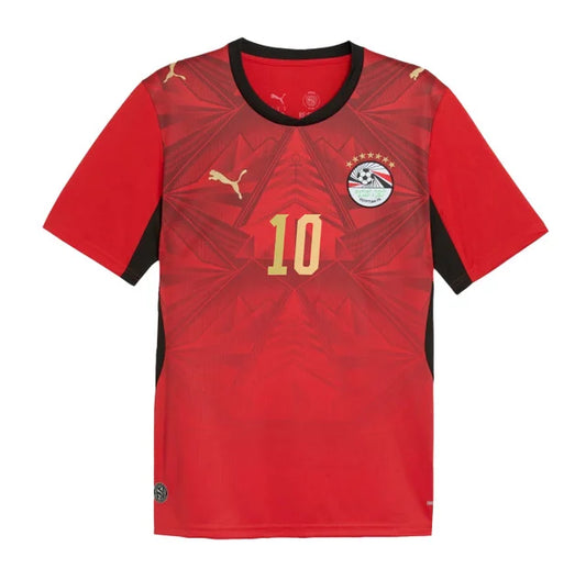 2026 World Cup Mohamed Salah Egypt Soccer Jersey Player Version Match Version - No. 10 Home Red and Away White
