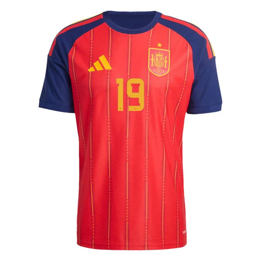 2026 World Cup Lamine Yamal Spain Soccer Jersey Player Version Match Version - No.19 Home Red and Away White