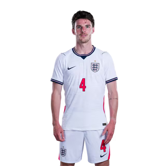 England National Soccer Team 2026 FIFA World Cup Jerseys (Player Version and Match Version) – Midfielders: #4 Declan RICE, #8 Elliot ANDERSON, #10 Jude BELLINGHAM