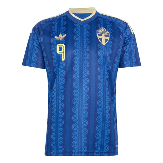 2026 World Cup Isak Sweden Soccer Jersey Player Version Match Version - No.9 Home Yellow and Away Blue