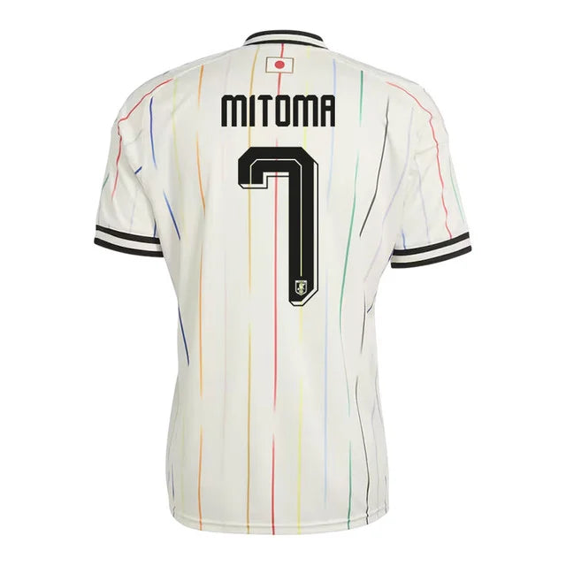 2026 World Cup Mitoma Japan Soccer Jersey Player Version Match Version - No.7 Home Blue and Away White