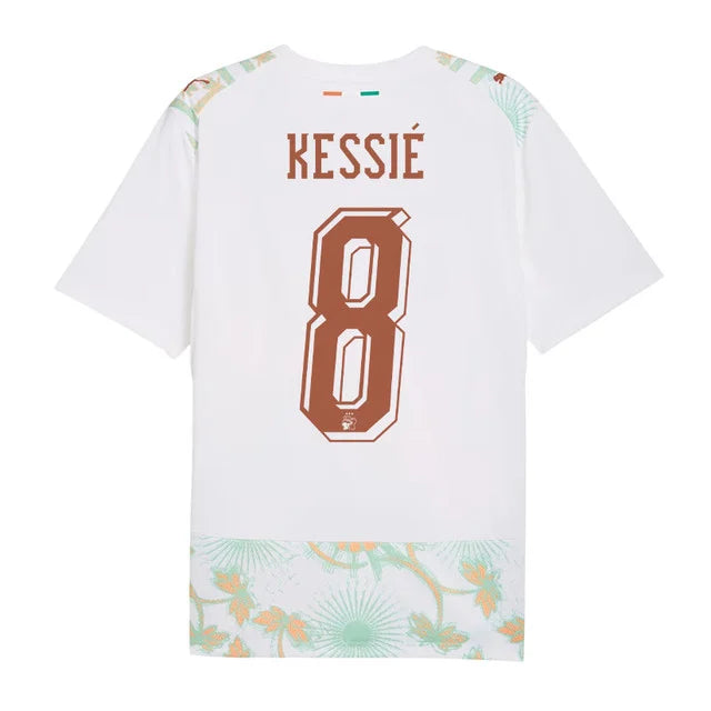 2026 World Cup Kessie Cote dIvoire Soccer Jersey Player Version Match Version - No.8 Home Orange and Away White