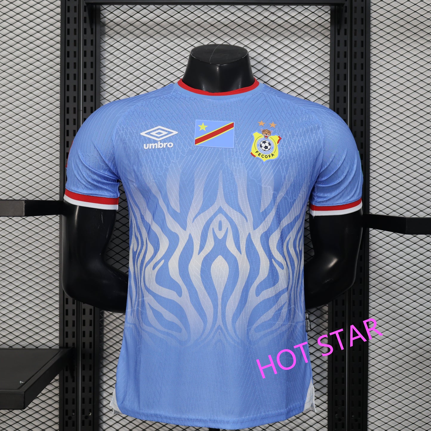 2026 World Cup Bakambu Republic of the Congo Soccer Jersey Player Version Match Version - No.17 Home Blue and Away White