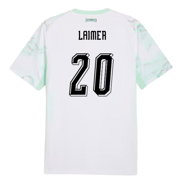 2026 World Cup Laimer Austria Soccer Jersey Player Version Match Version - No. 20 Home Red and Away White