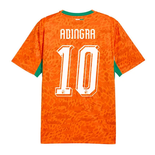 2026 World Cup Adingra Cote dIvoire Soccer Jersey Player Version Match Version - No.10 Home Orange and Away White