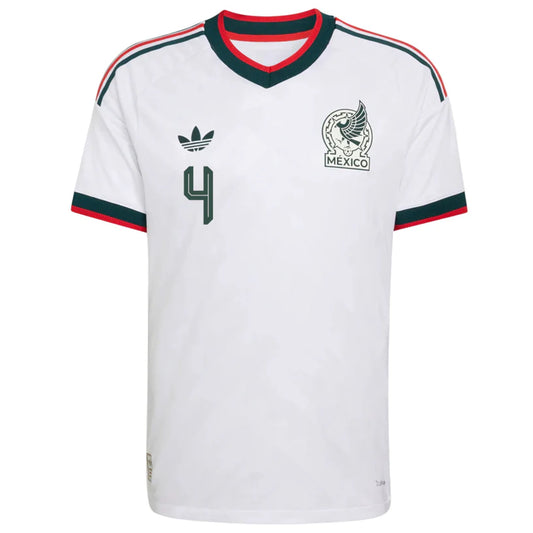 2026 World Cup E. Alvarez Mexico Soccer Jersey Player Version Match Version - No.4 Home Green and Away White