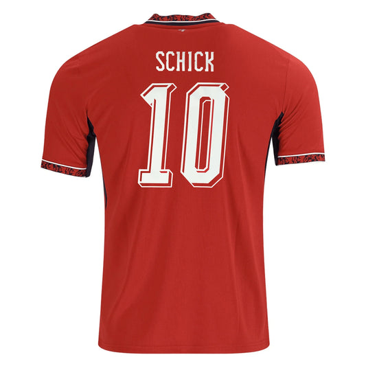 2026 World Cup Schick Czech Republic Soccer Jersey Player Version Match Version - No.10 Home Red and Away White