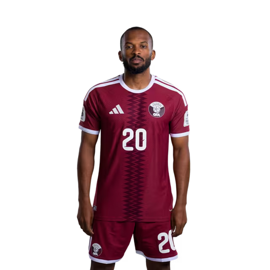 2026 World Cup Qatar Soccer Jersey Player Version Match Version - Midfielder No.20 AHMED FATHY, No.23 ASSIM MADIBO