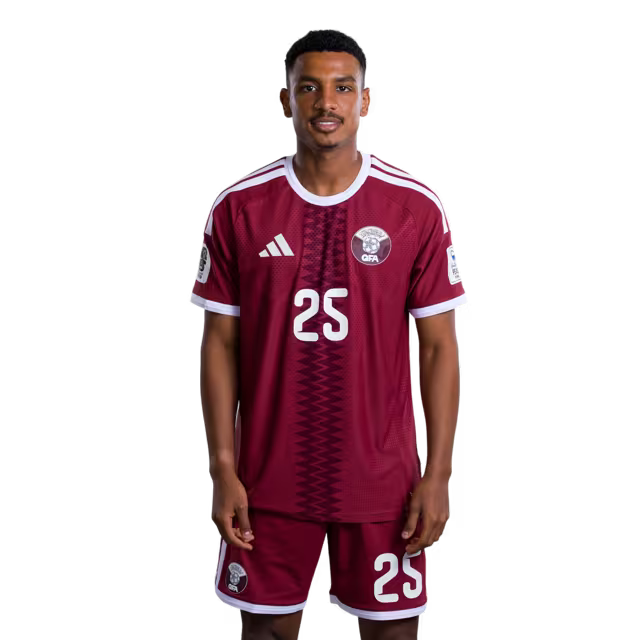 2026 World Cup Qatar Soccer Jersey Player Version Match Version - Defender No.16 BOUALEM KHOUKHI, No.18 SULTAN ALBRAKE, No.25 ALHASHMI ALHUSSEIN
