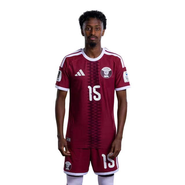 2026 World Cup Qatar Soccer Jersey Player Version Match Version - Forward No.10 HASSAN ALHAYDOS, No.11 AKRAM AFIF, No.15 YUSUF ABDURISAG