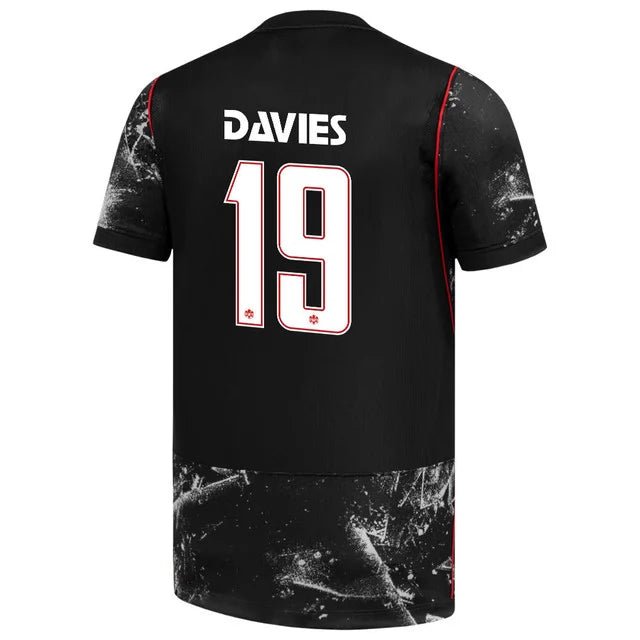 2026 World Cup Davies Canada Soccer Jersey Player Version Match Version - No.19 Home Red and Away Black