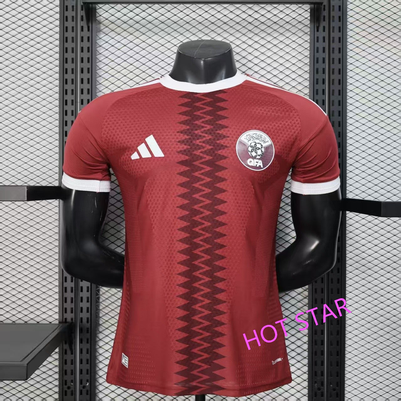 2026 World Cup Qatar Soccer Jersey Player Version Match Version - Forward No.7 AHMED ALAAELDIN, No.8 EDMILSON JUNIOR, No.9 MOHAMMED MUNTARI