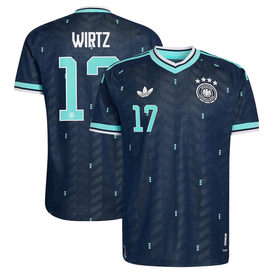 2026 World Cup Wirtz Germany Soccer Jersey Player Version Match Version - No.17 Home White and Away Blue