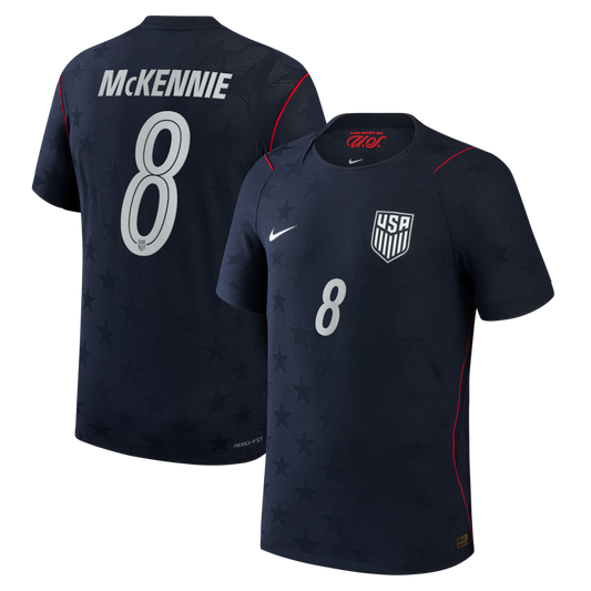2026 World Cup Weston McKennie USA Soccer Jersey Player Version Match Version - No. 8 Home Red&White and Away Black