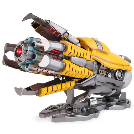 Transformers Bumblebee Wearable Hand Cannon – Kids Voice-Activated Toy with Gatling Sound Effects & LED Light, Boys Gift