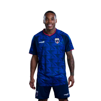 Camisola da Seleção Cabo-verdiana de Futebol para o Campeonato do Mundo de 2026 (Versão Jogador/Versão Jogo) — Médios: N.º 10 JAMIRO MONTEIRO, N.º 11 GARRY RODRIGUES, N.º 14 DEROY DUARTE