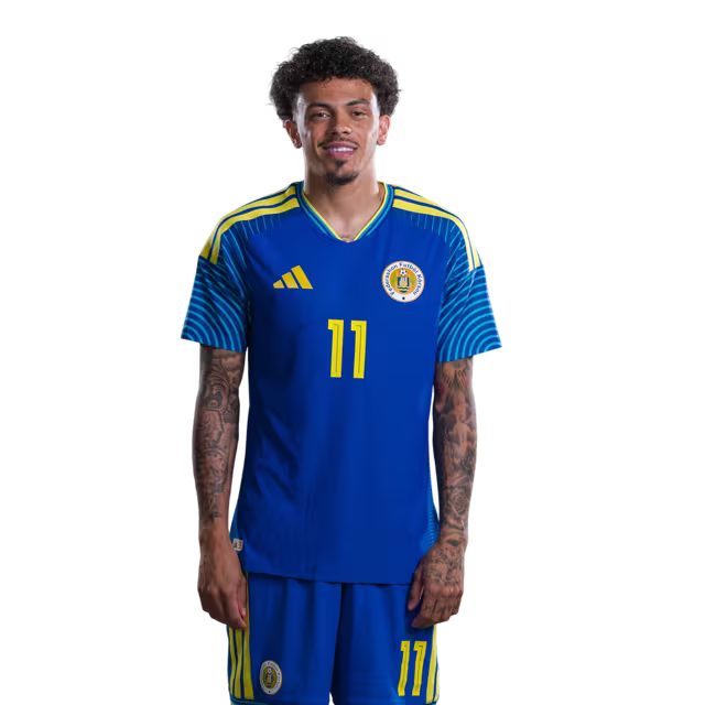 Jersey di Kopa di Mundu 2026 Selekshon Nashonal di Futbòl Kòrsou (Vershon di Hungadó/Vershon di Partido)-Delanteronan: No.9 Juergen LOCADIA, No.11 Jeremy Antonisse,No.12 Sontje HANSEN