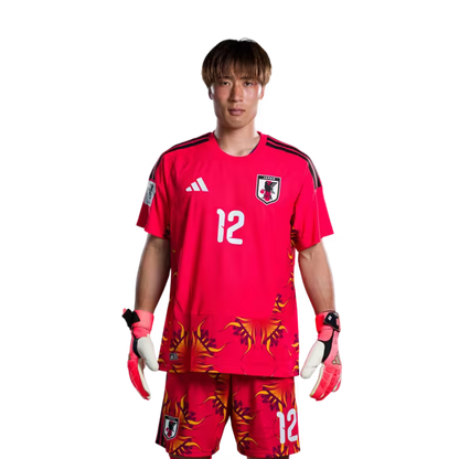 サッカー日本代表 2026年ワールドカップ用ユニフォーム（選手仕様／マッチモデル） — ゴールキーパー：No.1 鈴木彩艶、No.12 大迫敬介、No.23 早川友基