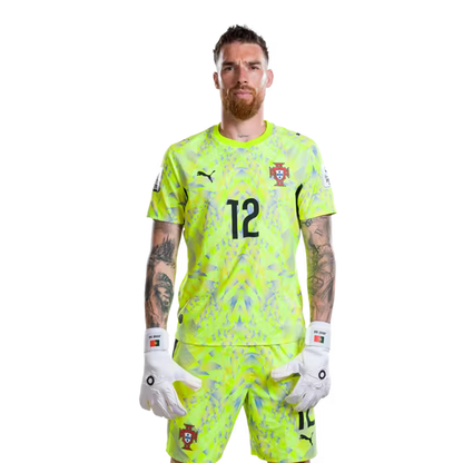 Camisola da Seleção Portuguesa de Futebol para o Mundial 2026 (versão do jogador/versão do jogo) — Guarda-redes: N.º1 DIOGO COSTA, N.º12 JOSE SA, N.º22 RUI SILVA