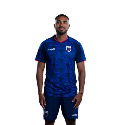 Camisola da Seleção Cabo-verdiana de Futebol para o Campeonato do Mundo de 2026 (Versão Jogador/Versão Jogo) — Médios: N.º 10 JAMIRO MONTEIRO, N.º 11 GARRY RODRIGUES, N.º 14 DEROY DUARTE