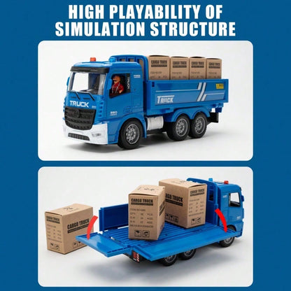 RC Crane & Timber Truck Set – 2-In-1 Remote Control Construction Vehicle Combo With Lights, Logs, And Accessories, Educational DIY Freight Game, Perfect Christmas & Holiday Gift For Kids