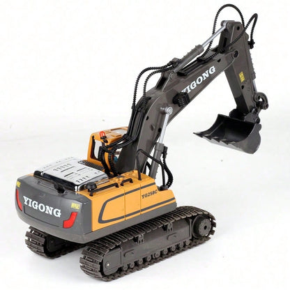 1:20 Scale RC Excavator Toy – Heavy-Duty Remote Control Construction Vehicle With 680° Rotation, Realistic Arm Movement & Metal Bucket, Ideal Christmas & Year-End Gift For Kids