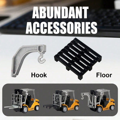 RC Construction Truck Toys – Excavator, Forklift & Dump Truck With Rechargeable Battery, Lights & Sounds, Great Christmas Gift