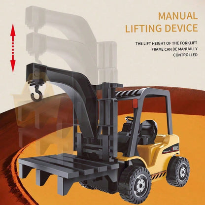 3-In-1 RC Construction Truck Set – Excavator, Crane & Dump Vehicles With Realistic Action, Rechargeable Battery, Ideal Holiday Gift