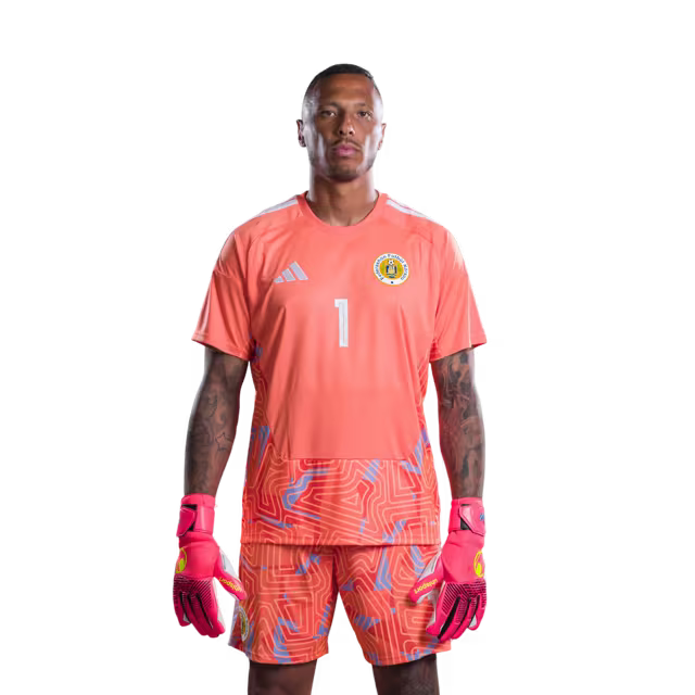 Jersey di Kopa Mundial 2026 Selekshon Nashonal di Futbòl Kòrsou (Vershon di Hungadó/Vershon di Partido) —Porteronan: No.1 Eloy ROOM, No.25 Tyrick BODAK,No.26 Trevor DOORNBUSCH