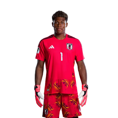 サッカー日本代表 2026年ワールドカップ用ユニフォーム（選手仕様／マッチモデル） — ゴールキーパー：No.1 鈴木彩艶、No.12 大迫敬介、No.23 早川友基