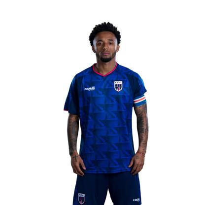 Camisola da Seleção Cabo-verdiana de Futebol para o Campeonato do Mundo de 2026 (Versão Jogador/Versão Jogo) — Avançados: Nº9 GILSON BENCHIMOL, Nº19 DAILON LIVRAMENTO,Nº20 RYAN MENDES