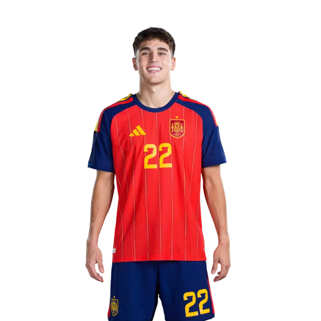 Copa del Mundo 2026 España Camiseta de fútbol Versión del jugador Versión del partido - Defensor No.22 Pau CUBARSI, No.24 Marc CUCURELLA