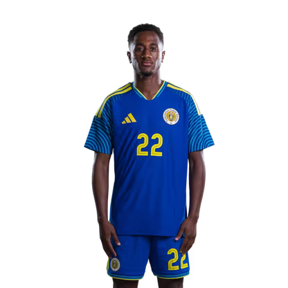 Jersey di Kopa Mundial 2026 Selekshon Nashonal di Futbòl Kòrsou (Vershon di Hungadó/Vershon di Partido) —Mediokampista: No.10 Leandro BACUNA, No.15 Arjany MARTHA, No.21 Tahith CHONG, No.22 Kevin FELIDA