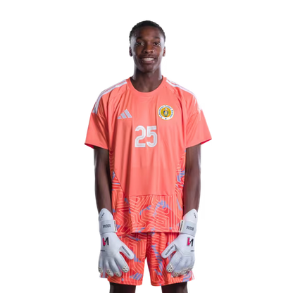 Jersey di Kopa Mundial 2026 Selekshon Nashonal di Futbòl Kòrsou (Vershon di Hungadó/Vershon di Partido) —Porteronan: No.1 Eloy ROOM, No.25 Tyrick BODAK,No.26 Trevor DOORNBUSCH