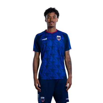 Camisola da Seleção Cabo Verde de Futebol para o Mundial 2026 (Versão Jogador/Versão Jogo) — Defesas: Nº 24 Wagner Pina, Nº 25 Kelvin Pires