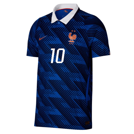 2026 World Cup Mbappe France Soccer Jersey Player Version  Match Version - No.10 Home Royal and Away Green