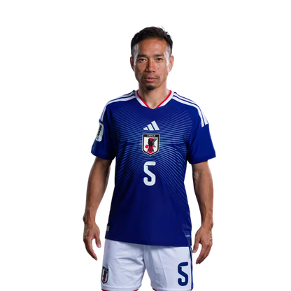 2026年ワールドカップ日本代表 ユニフォーム（選手バージョン／試合バージョン） DF：No.5 長友佑都、No.16 渡辺剛、No.20 瀬古歩夢