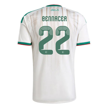 2026 World Cup Ismael Bennacer Algeria Soccer Jersey Player Version  Match Version - No. 22 Home White and Away Green