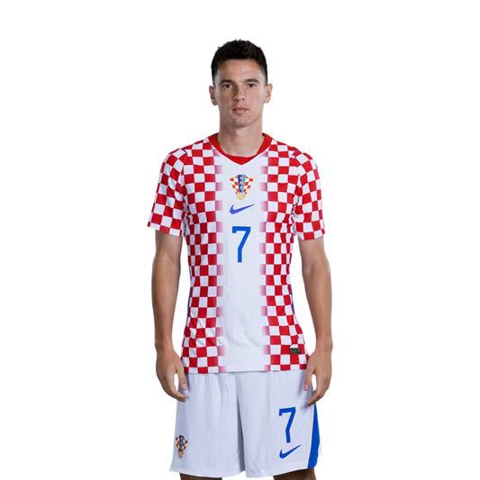 Croatia National Team 2026 World Cup Jersey (Player/Match Version) — Midfielders: No. 7 Nikola Moro, No. 8 Mateo Kovačić, No. 10 Luka Modrić / Veznjaci: Br. 7 Nikola Moro, Br. 8 Mateo KOVAČIĆ, Br. 10 Luka MODRIĆ
